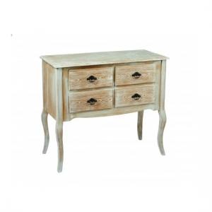 Poulton Wooden Chest Of Drawers In Oak With 4 Drawers