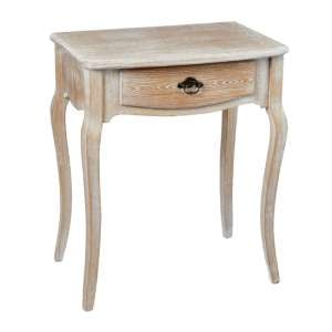 Poulton Wooden Lamp Table In Weathered Oak