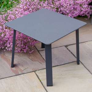 Sentra Outdoor Side Table In Grey