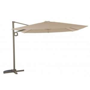 Seras Outdoor Square 3.0M Cantilever Parasol In Mottled Sand