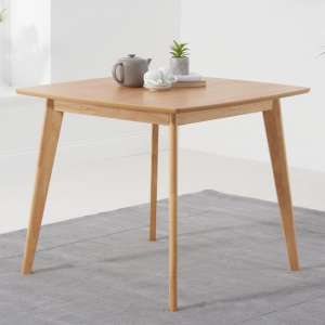 Seethes Square Wooden Dining Table In Oak