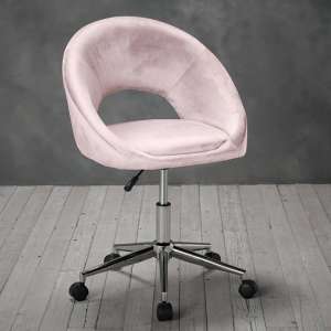 Swinton Velvet Home And Office Chair Pink