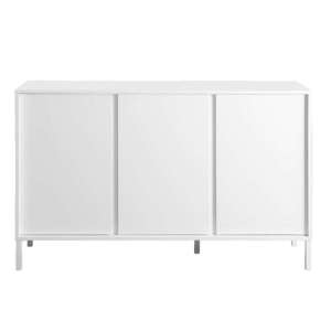 Sheffield High Gloss 3 Doors Sideboard In White