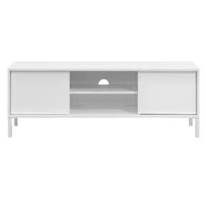 Sheffield High Gloss Small 2 Doors TV Stand In White