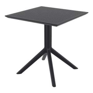 Shipley Outdoor Square 70cm Dining Table In Black