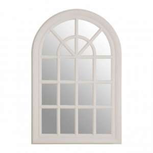 Sholas Window Design Wall Bedroom Mirror In White Frame