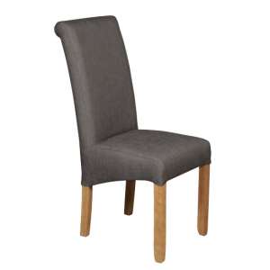 Sika Fabric Dining Chair In Grey