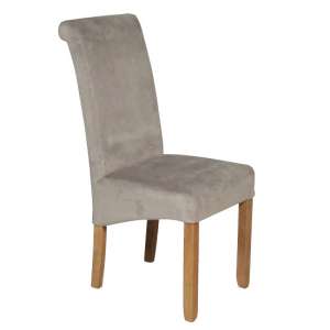 Sika Velvet Dining Chair In Grey