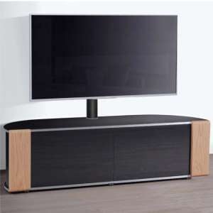 Sanja Ultra Large Corner High Gloss TV Stand In Oak And Walnut
