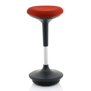 Sitall Fabric Office Visitor Stool With Ginseng Chilli Seat