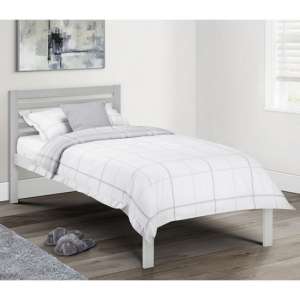 Sagen Wooden Single Bed In Light Grey