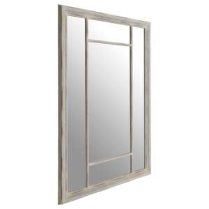 Sofia Rectangular Wall Bedroom Mirror In Chinese Oak Frame