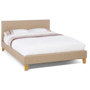 Sophia Wholemeal Fabric Upholstered Super King Size Bed
