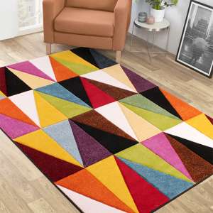 Spectra Carved 160x230cm Tampa Rug In Multi-Colour