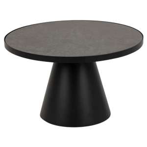 Stanford Medium Ceramic Top Coffee Table In Fairbanks Black