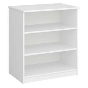 Sterns Kids Wooden Bookcase With 3 Shelves In White