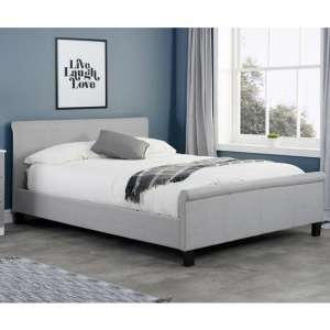 Stratus Fabric Small Double Bed In Grey
