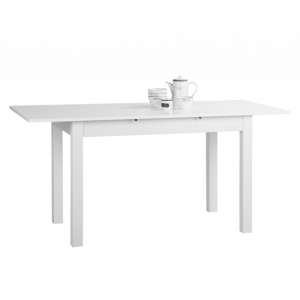 Stripe Medium Extendable Dining Table In White