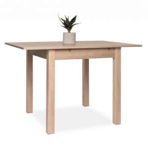 Stripe Small Extendable Dining Table In Sonoma Oak