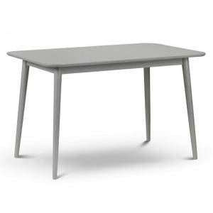 Faulks Wooden Dining Table Rectangular In Grey