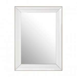 Susann Rectangular Wall Bedroom Mirror In Clear Frame
