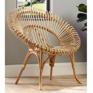 Suzano Natural Rattan Wicker Chair In Natural