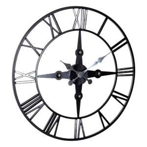 Symbia Metal Wall Clock Round In Black