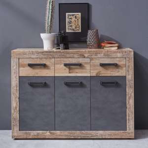 Tailor Wooden Medium Sideboard In Pale Wood And Matera