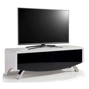 Tansey High Gloss 2 Doors TV Stand In Black And White