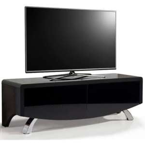 Tansey High Gloss 2 Doors TV Stand In Black