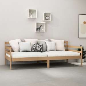 Tatiana Solid Pinewood Single Day Bed In Honey Brown