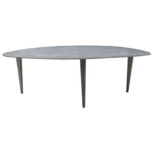 Regulus Aluminium 3 Legs Angled Side Table In Silver   
