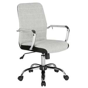 Tempo High Back Fabric Home And Office Chair In Grey