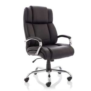 Texas HD Leather Executive Office Chair In Black