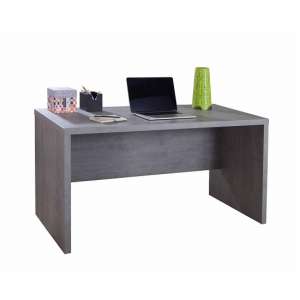 Theon Modern Computer Desk Rectangular In Grey
