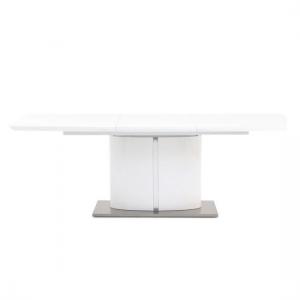Falstone Extending Dining Table Rectangular In White High Gloss