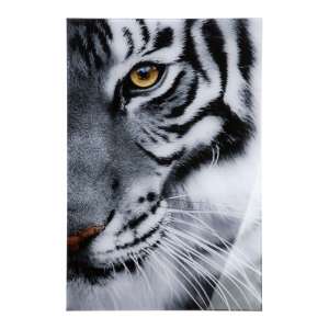 Tiger Picture Acrylic Wall Art In Black And White