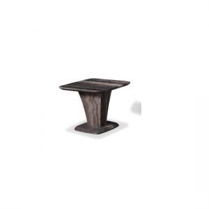 Titan Marble End Table In Natural Tones With Fibre Glass Column