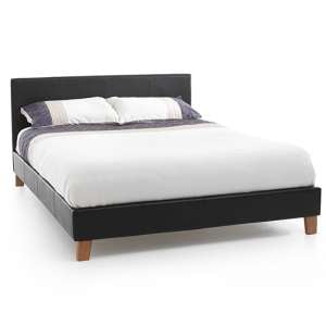 Tivoli Brown Faux Leather Small Double Bed