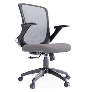 Towcester Mesh Fabric Home And Office Chair In Grey