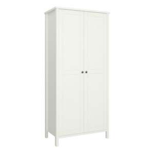 Trams Wooden Wardrobe With 2 Doors In Off White