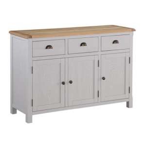 Trevino Large Sideboard In Antique Grey Painted