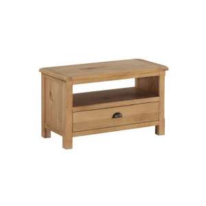 Trevino Small TV Unit In Oak With 1 Drawer