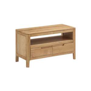 Trimble Small TV Unit In Oak With 2 Drawers
