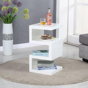 High Gloss Side Tables Uk Furniture In Fashion Trio Modern Side Table In White High Gloss