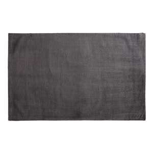Trivago Large Fabric Upholstered Rug In Charcoal