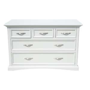 Turner Wooden Chest Of Drawers In Grey With 5 Drawers