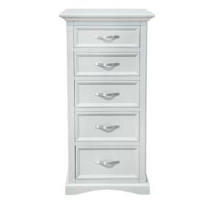 Turner Wooden Tall Chest Of Drawers In Grey