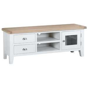 Tyler Wooden 1 Door And 2 Drawers TV Stand In White