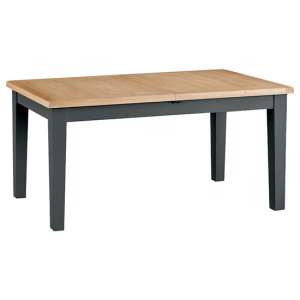 Tyler Extending Wooden 160cm Butterfly Dining Table In Charcoal
